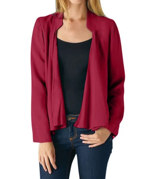 Bella Emporer Collar Draped Jacket