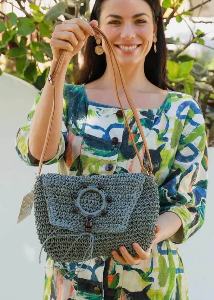 Bella Straw Handbag