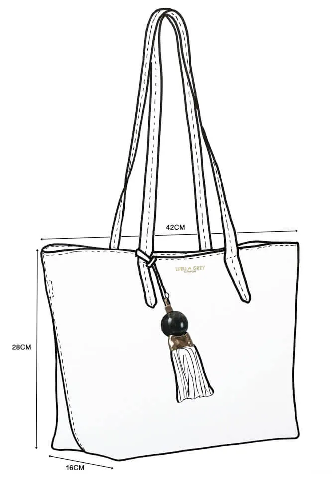 Benny Camel Tote & Canvas Pouch