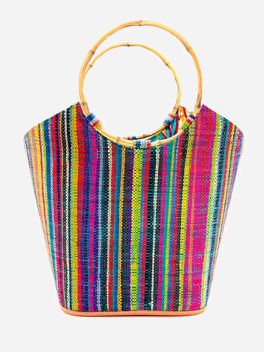 Big Bucket Bag - striped