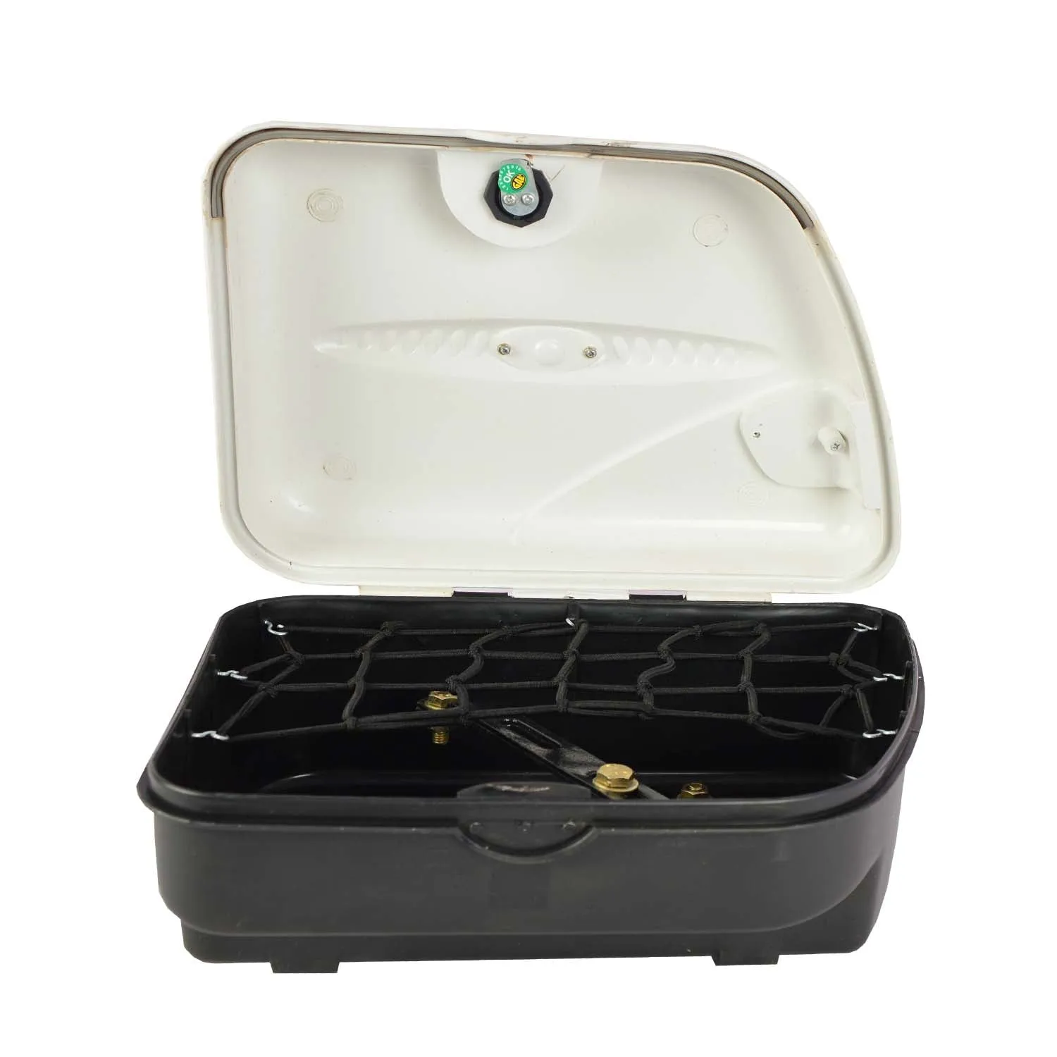 Bike Luggage Side Box Small Universal Fitment Clamp (White)