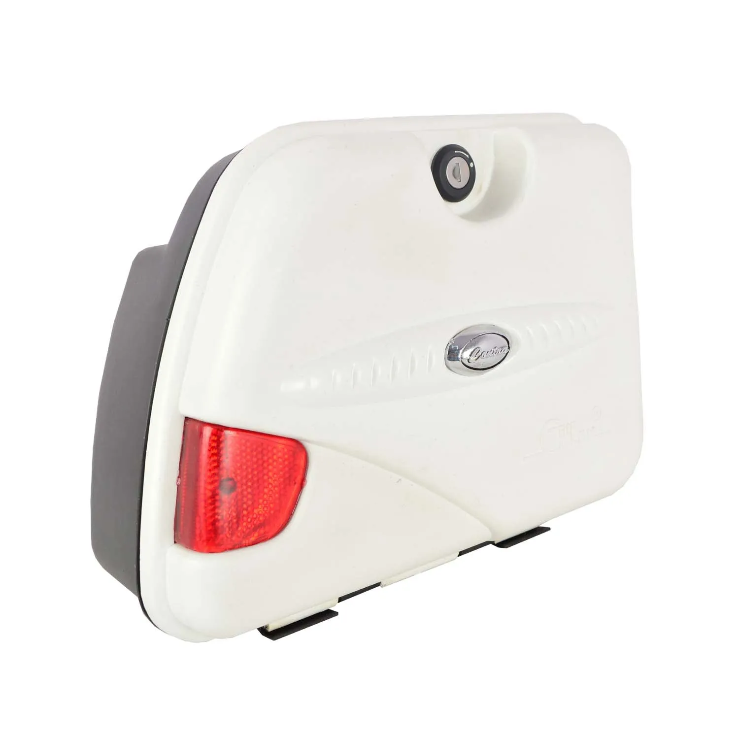 Bike Luggage Side Box Small Universal Fitment Clamp (White)