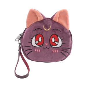 Bishoujo Senshi Sailor Moon Original Cat Luna Printed Cute Plush Coin Purse Bag