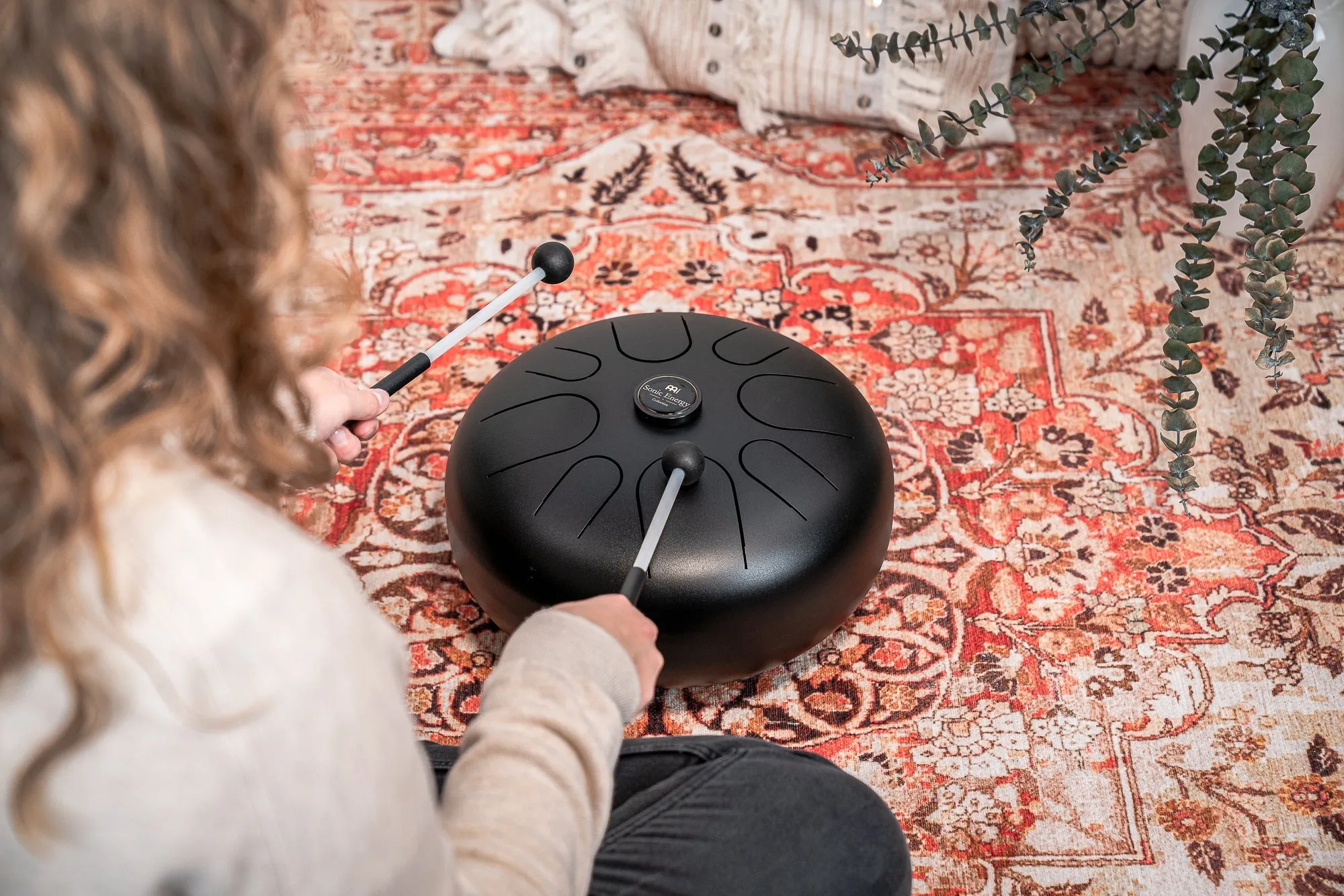Black Steel Tongue Drum in A Akebono