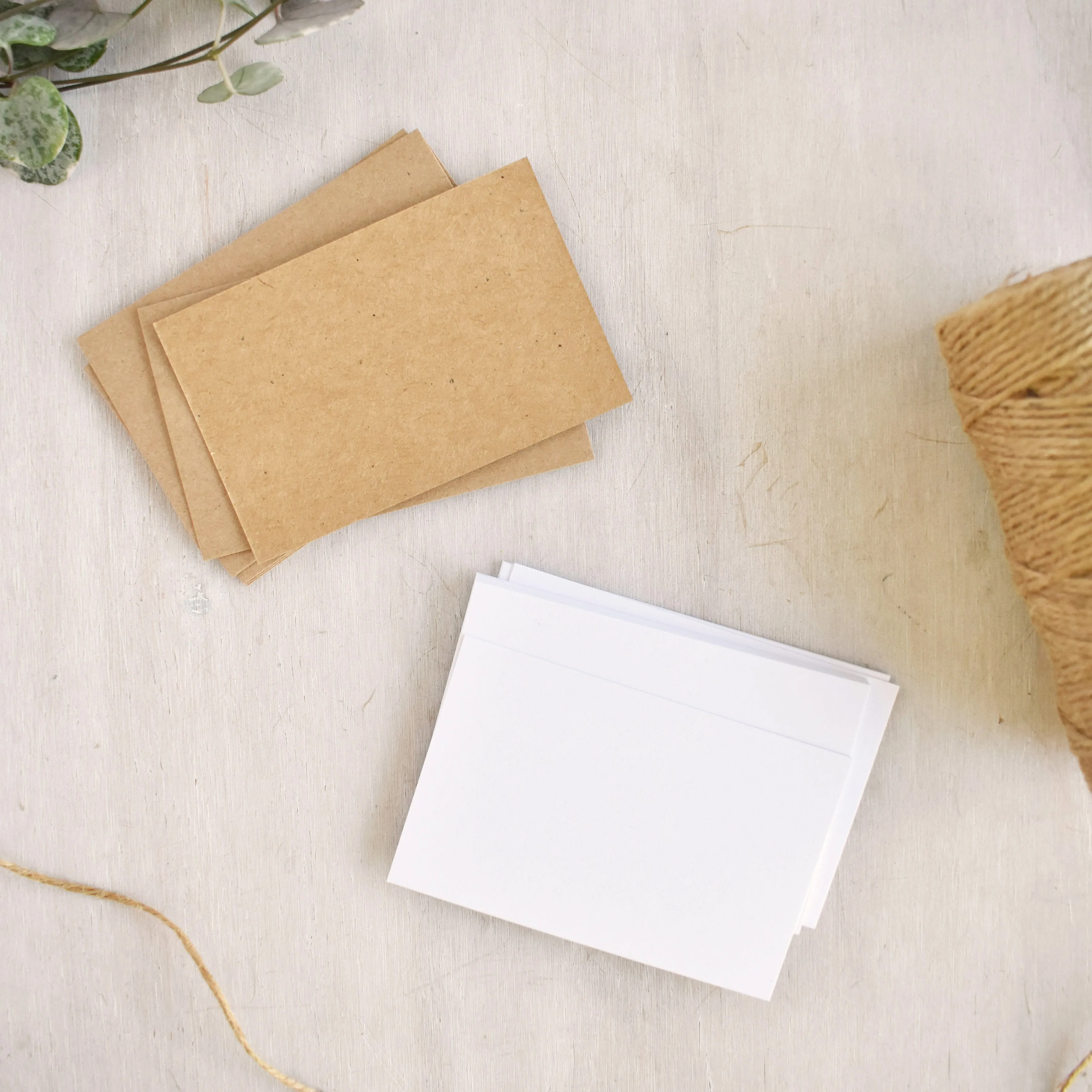Blank White Business Cards 85 x 55mm