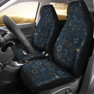 Blue Boho Celestial Car Seat Covers (Set of 2)