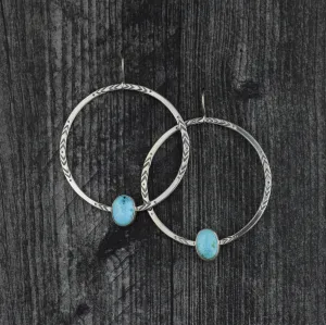 Blue Ridge Turquoise Hannah Hoop