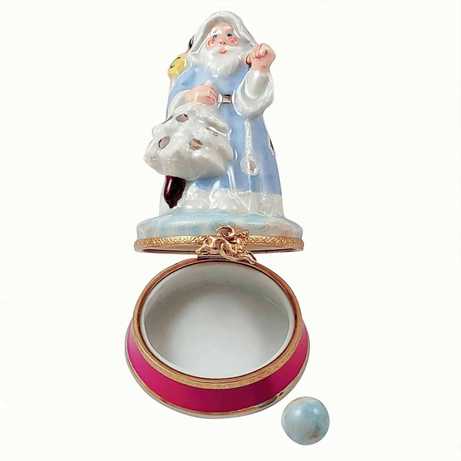 Blue Santa Christmas Bag