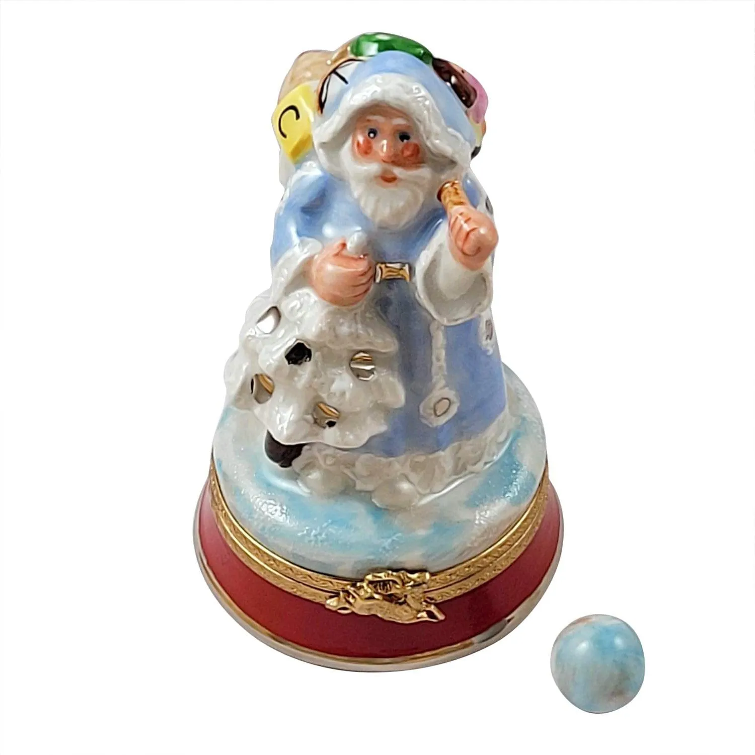 Blue Santa Christmas Bag