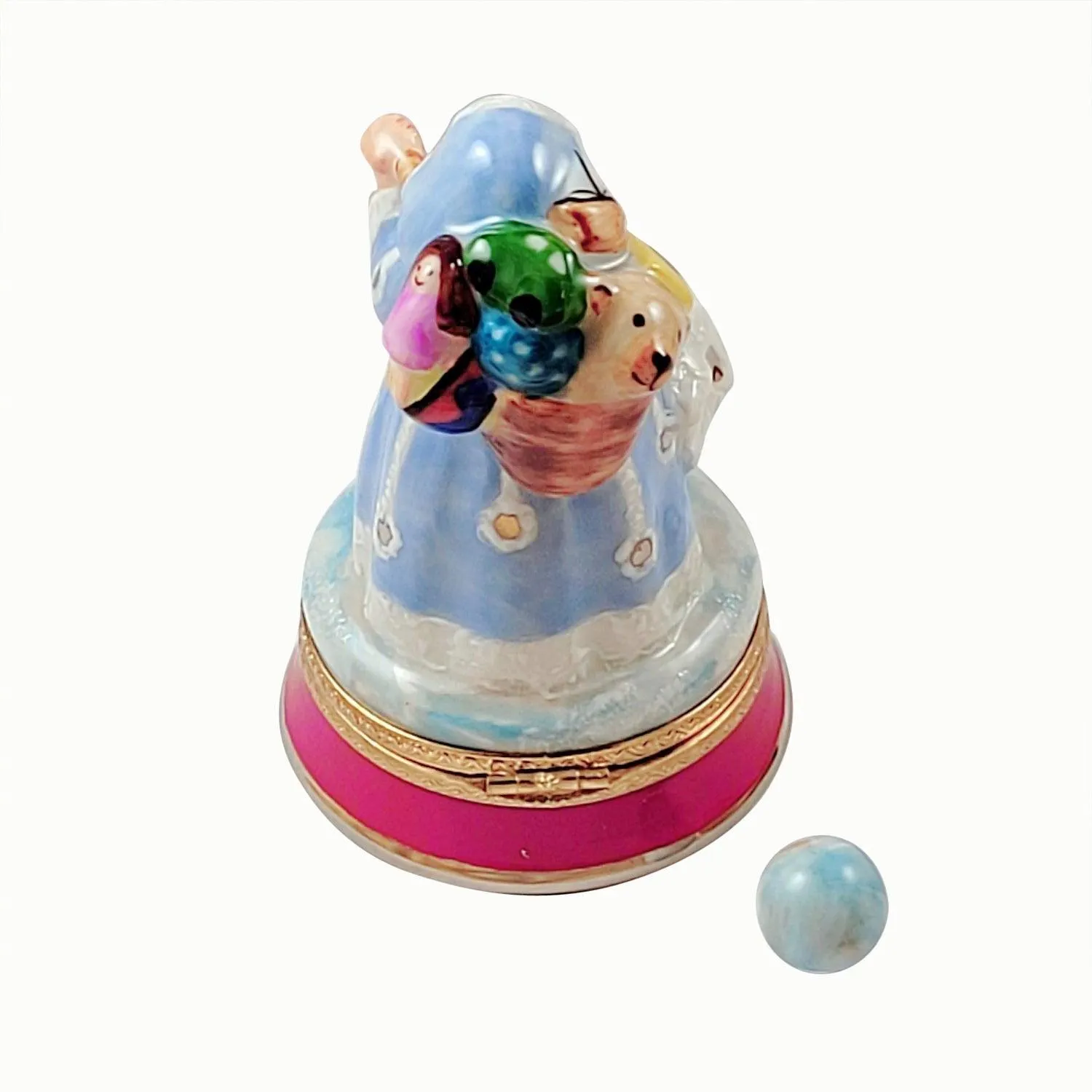 Blue Santa Christmas Bag