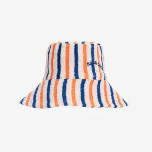 Bobo Choses Stripes Terry Cloth Bucket Hat