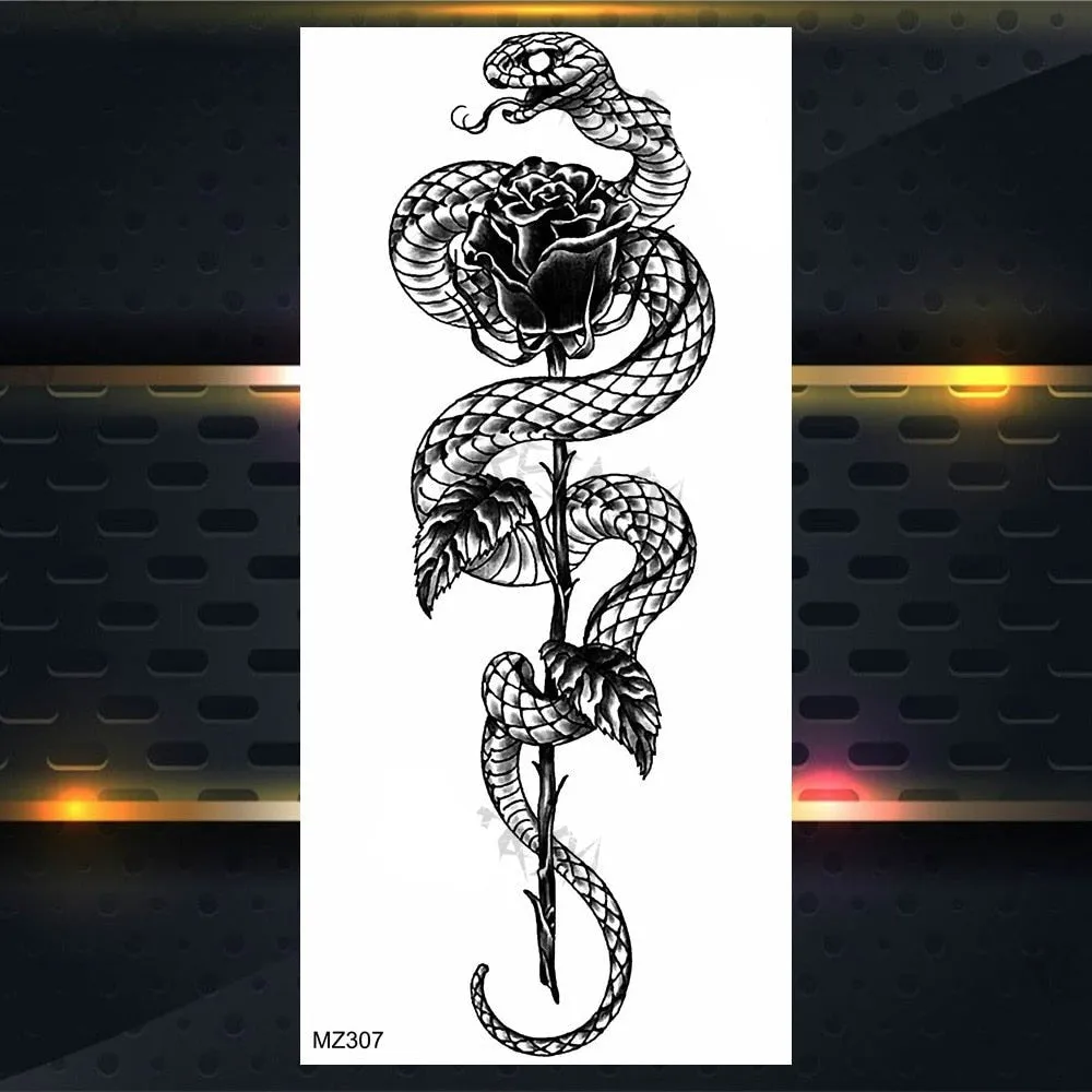 BodyChic ™ Temporary Tattoo Flower Set