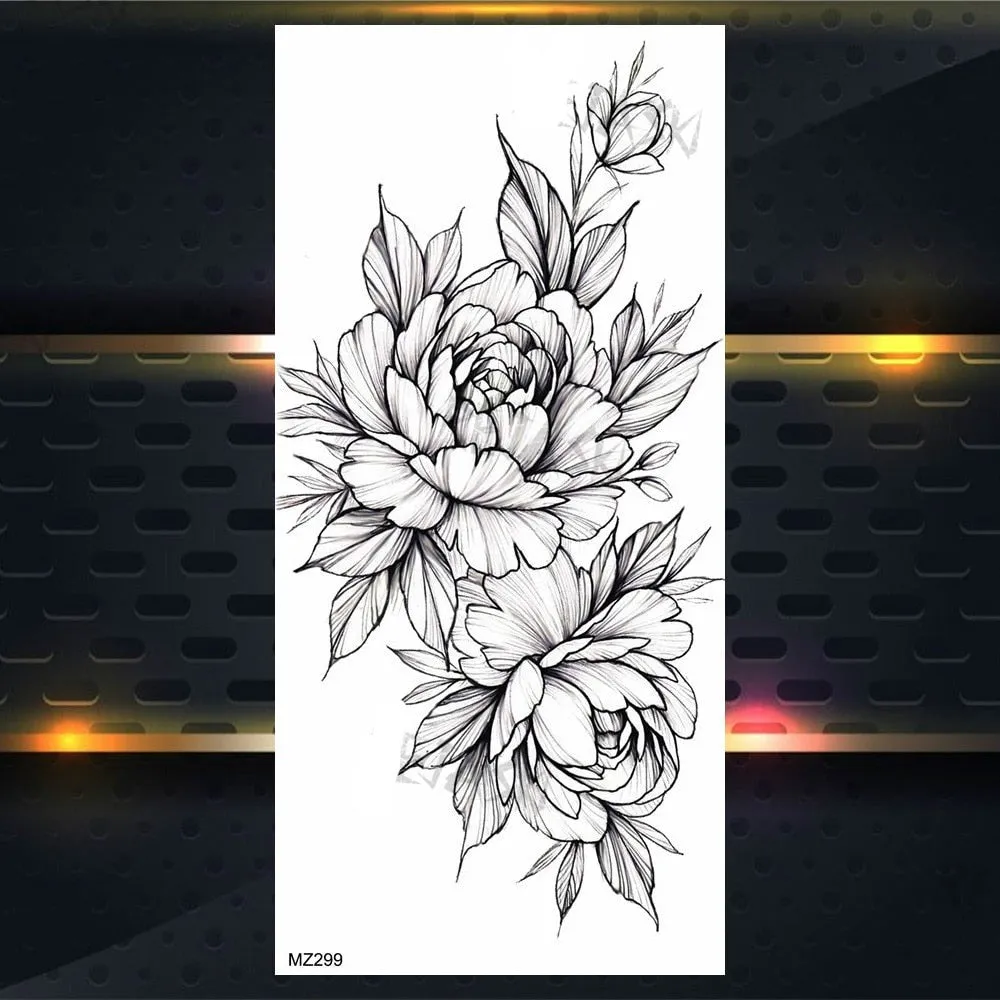 BodyChic ™ Temporary Tattoo Flower Set