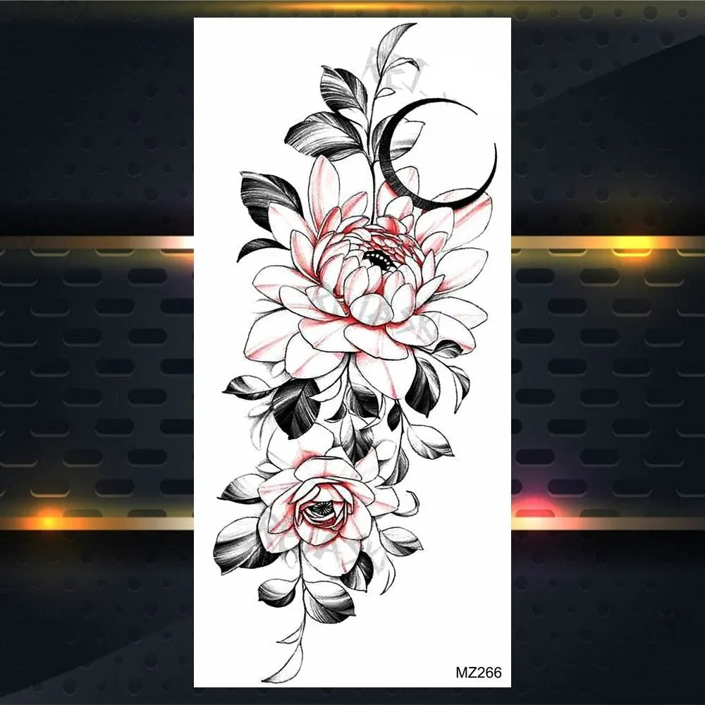 BodyChic ™ Temporary Tattoo Flower Set