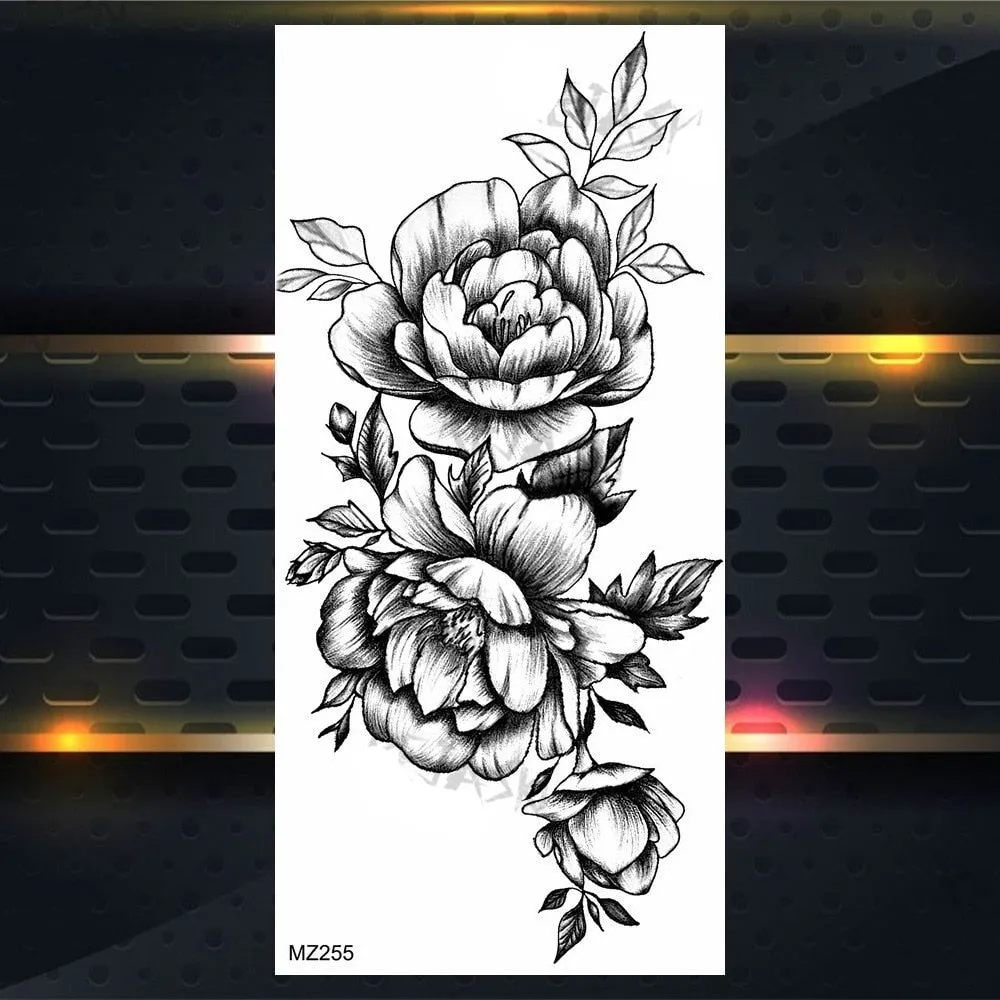 BodyChic ™ Temporary Tattoo Flower Set