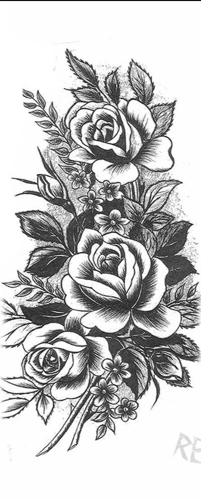 BodyChic ™ Temporary Tattoo Flower Set