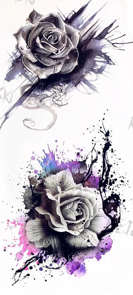 BodyChic ™ Temporary Tattoo Flower Set