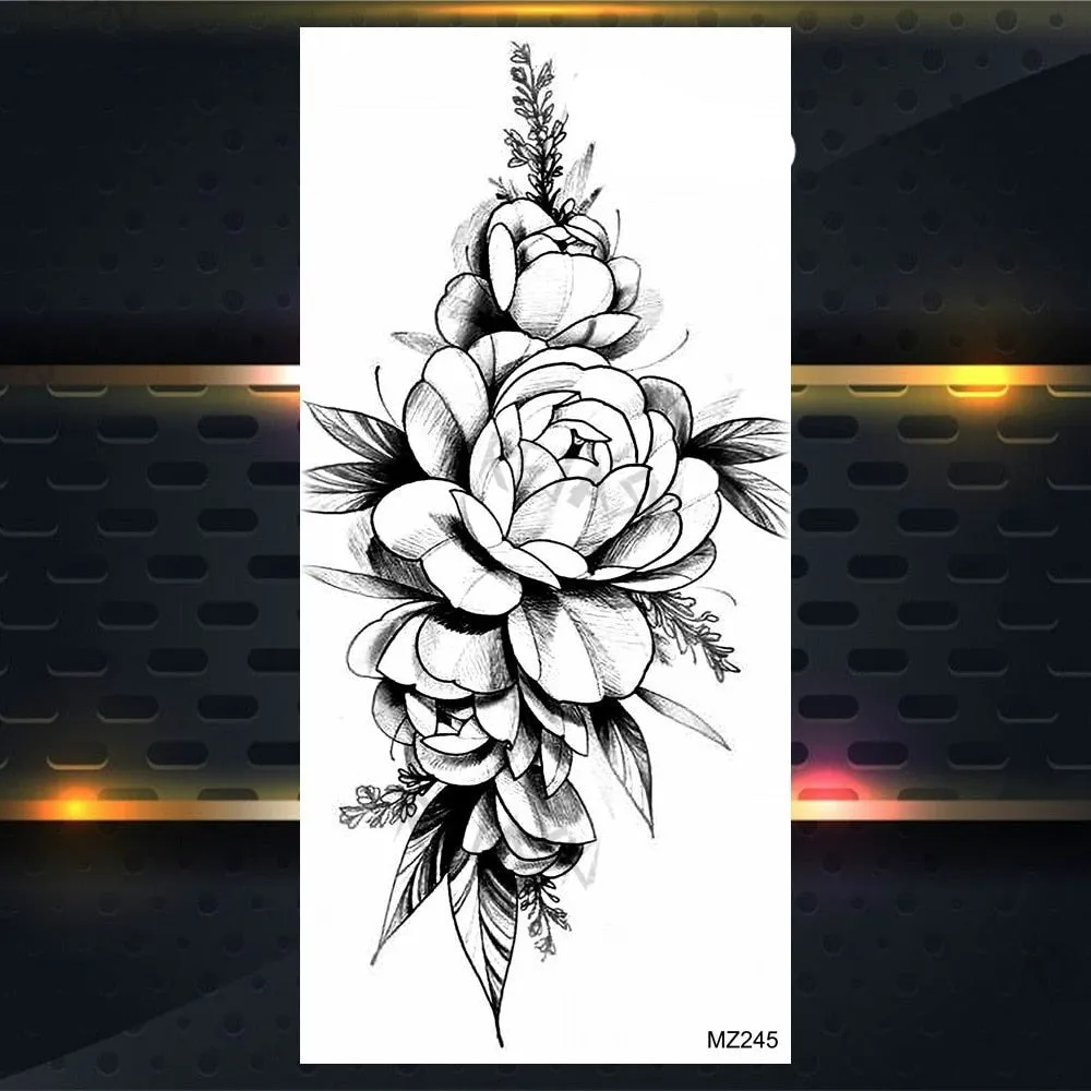 BodyChic ™ Temporary Tattoo Flower Set