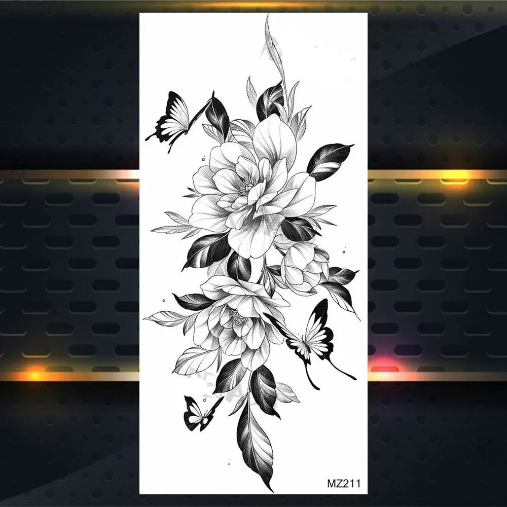 BodyChic ™ Temporary Tattoo Flower Set