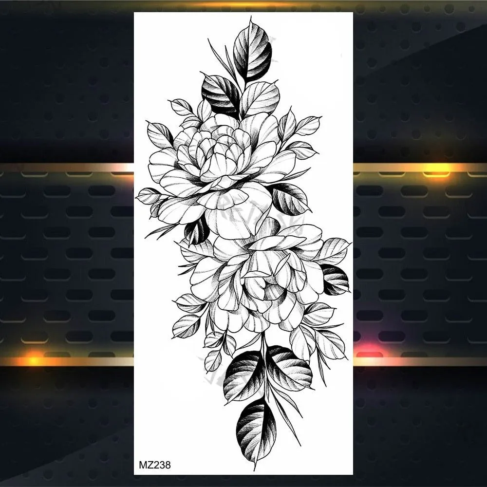 BodyChic ™ Temporary Tattoo Flower Set