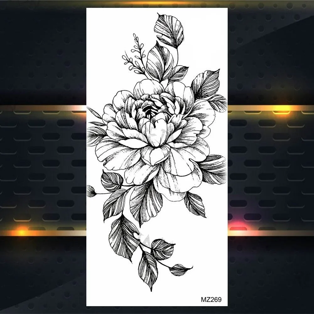 BodyChic ™ Temporary Tattoo Flower Set