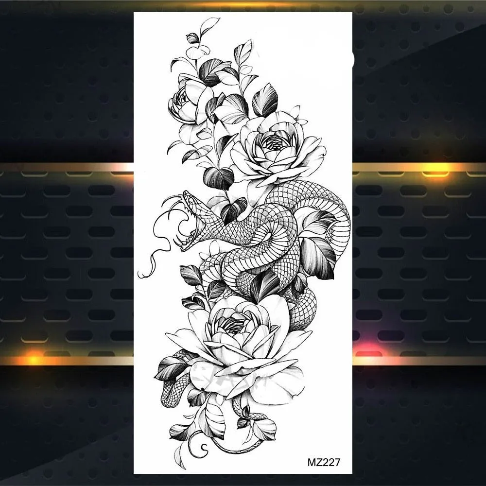 BodyChic ™ Temporary Tattoo Flower Set