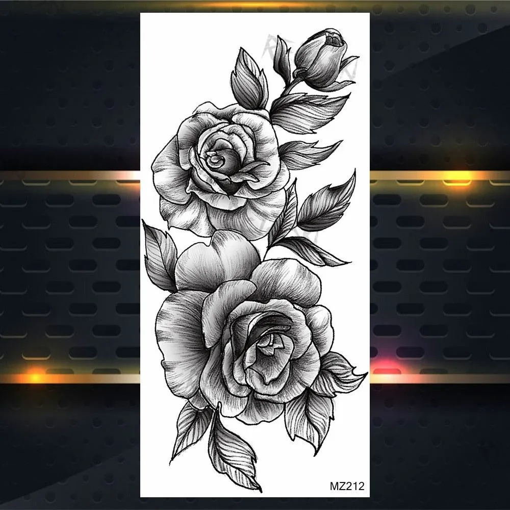 BodyChic ™ Temporary Tattoo Flower Set
