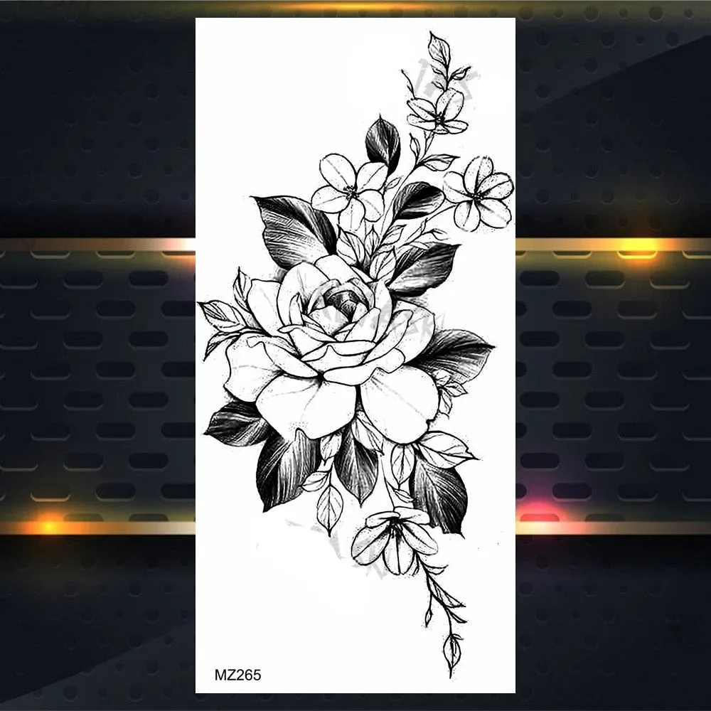 BodyChic ™ Temporary Tattoo Flower Set