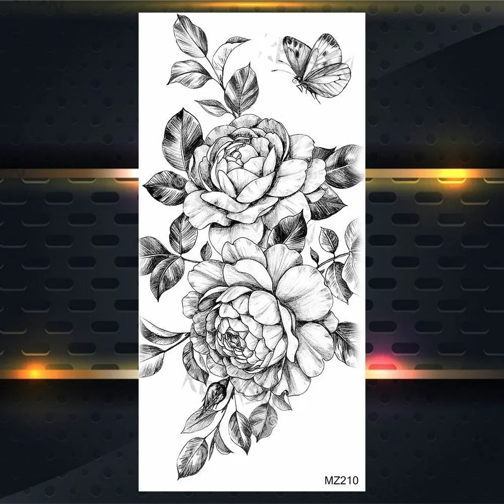 BodyChic ™ Temporary Tattoo Flower Set