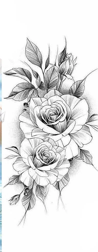 BodyChic ™ Temporary Tattoo Flower Set