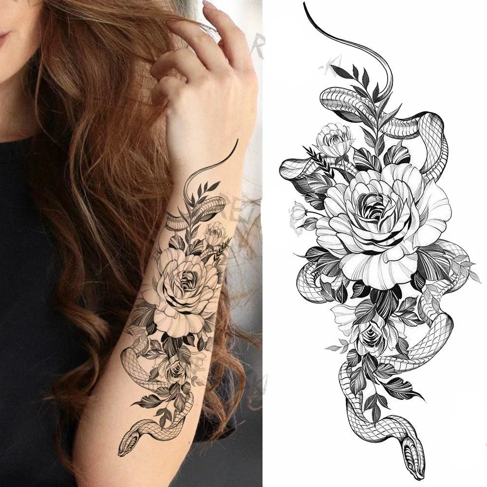 BodyChic ™ Temporary Tattoo Flower Set