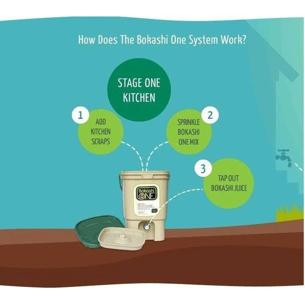 Bokashi One Composting System - Starter Kit
