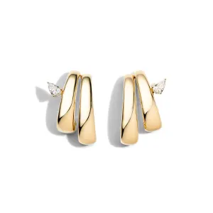 Bombee Pear Double Branches Earrings