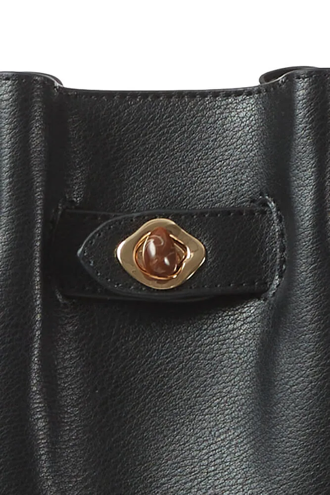 Bonnie Black Crossbody Tote