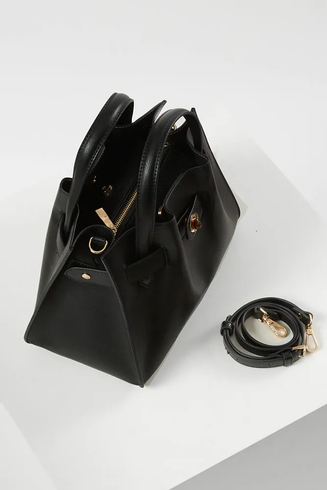 Bonnie Black Crossbody Tote