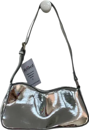 Boohoo Silver Shoulder Bag One Size