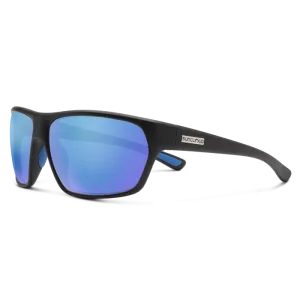 Boone - Matte Black   Polarized Blue Mirror Lenses