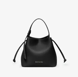 Bostanten Strawstring Bucket Bag in Black