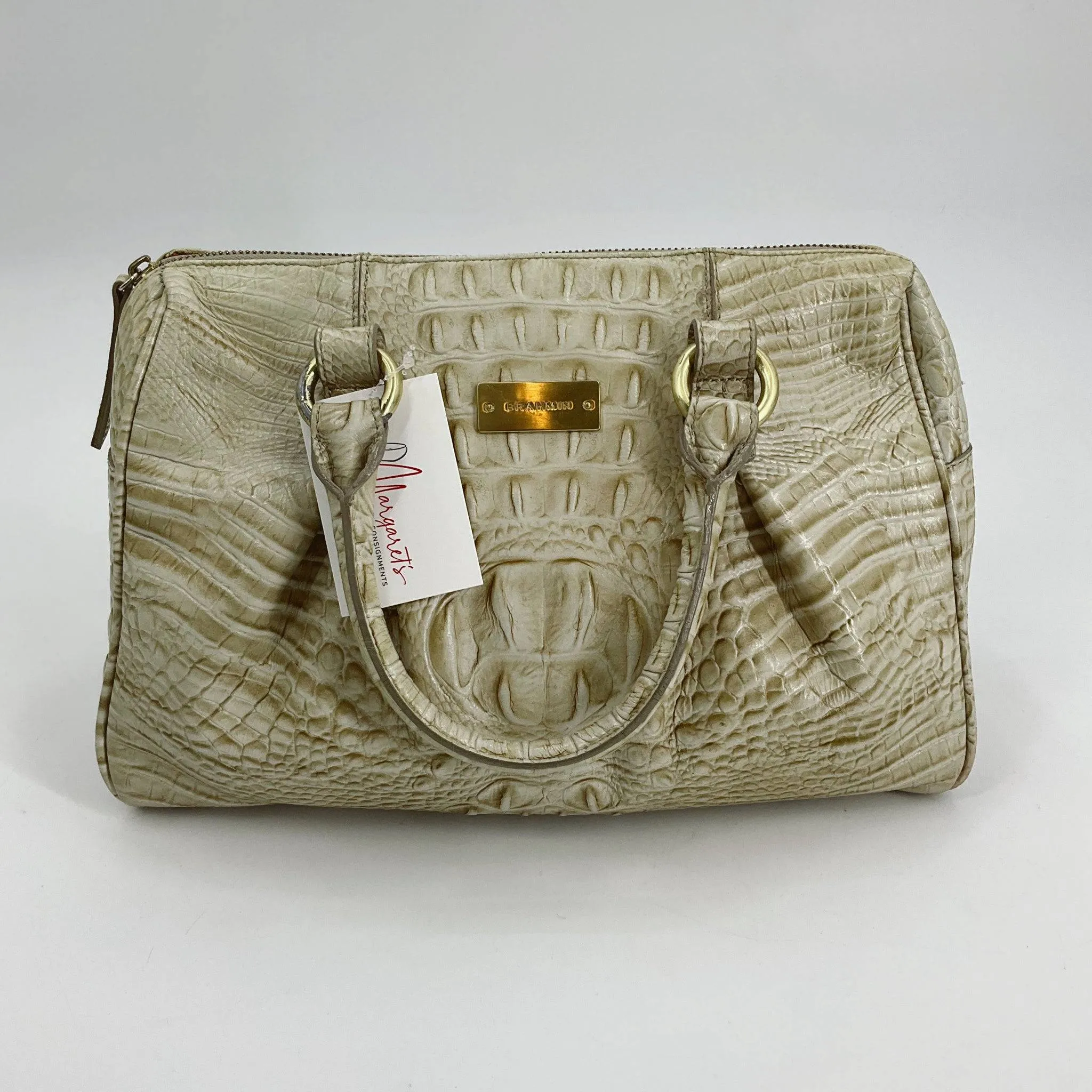 Brahmin Cream Crocodile Handbag