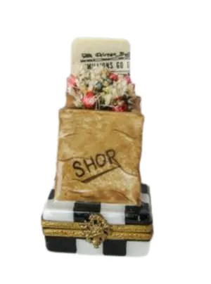 Brand Name Shopping Bag with Newspaper Inserts