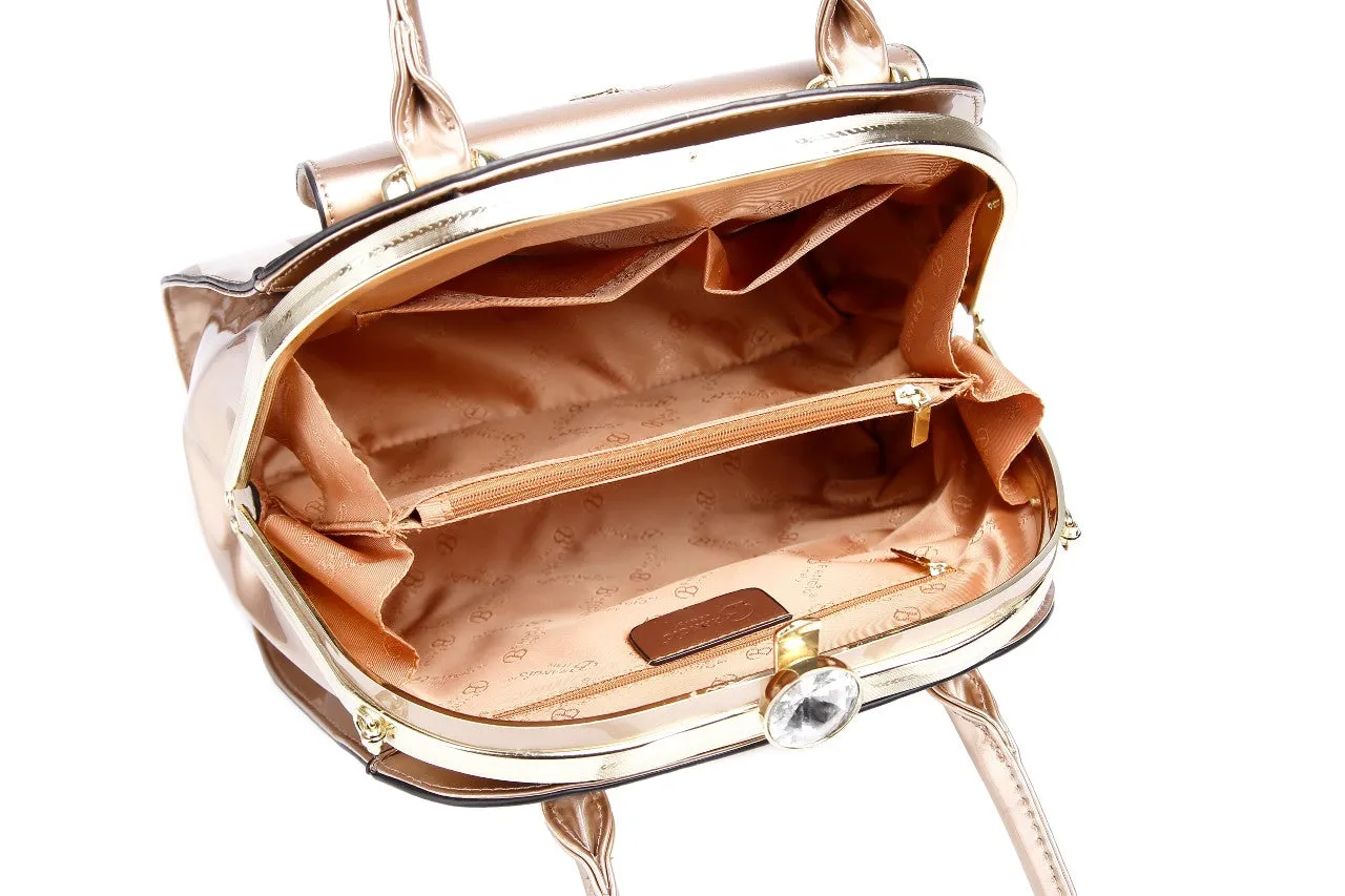 Brangio Italy Elegant Patent Handbag