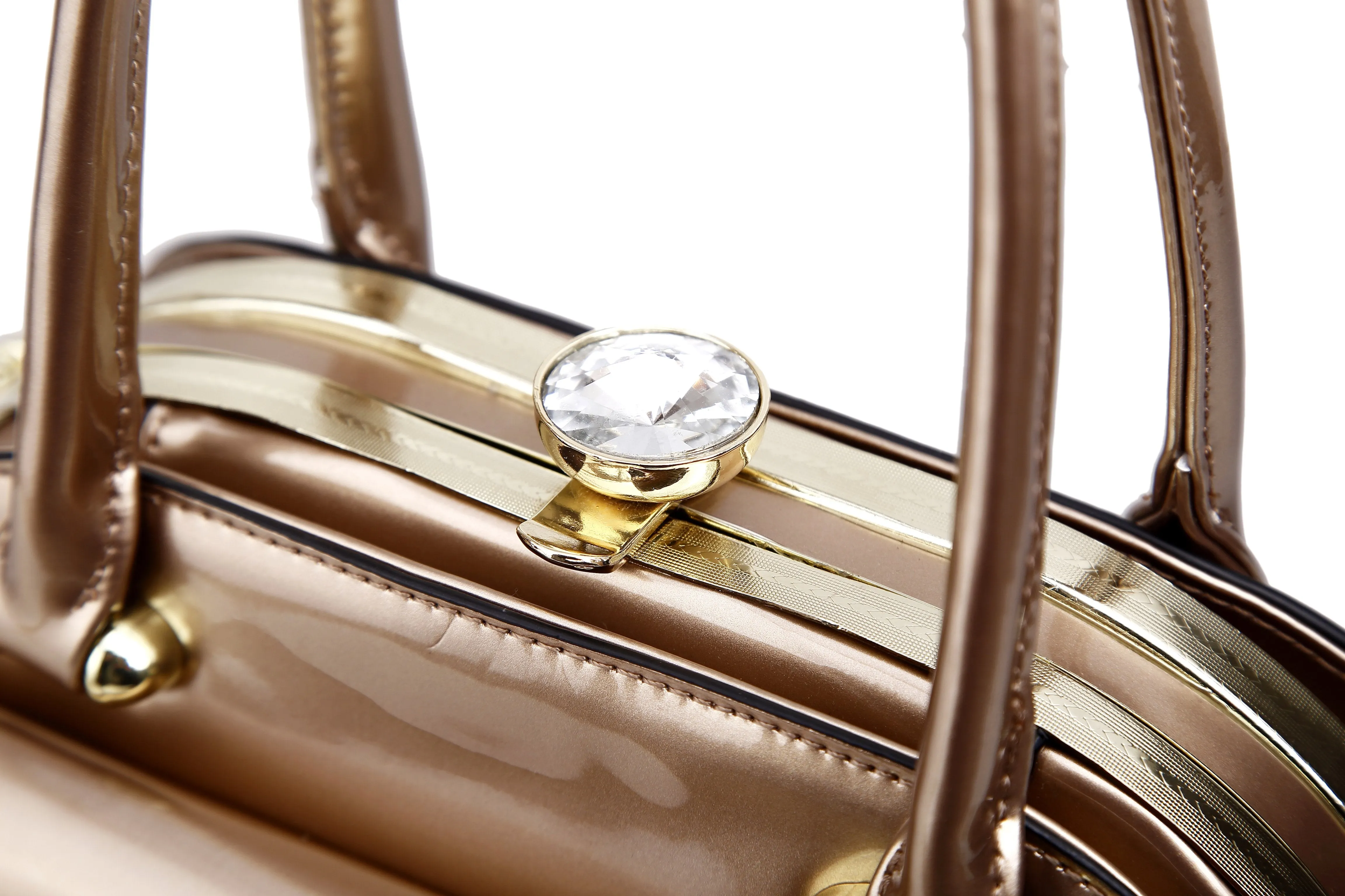 Brangio Italy Elegant Patent Handbag