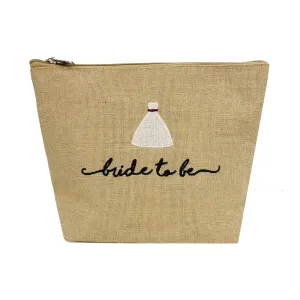 Bride to Be Wedding Makeup Bag