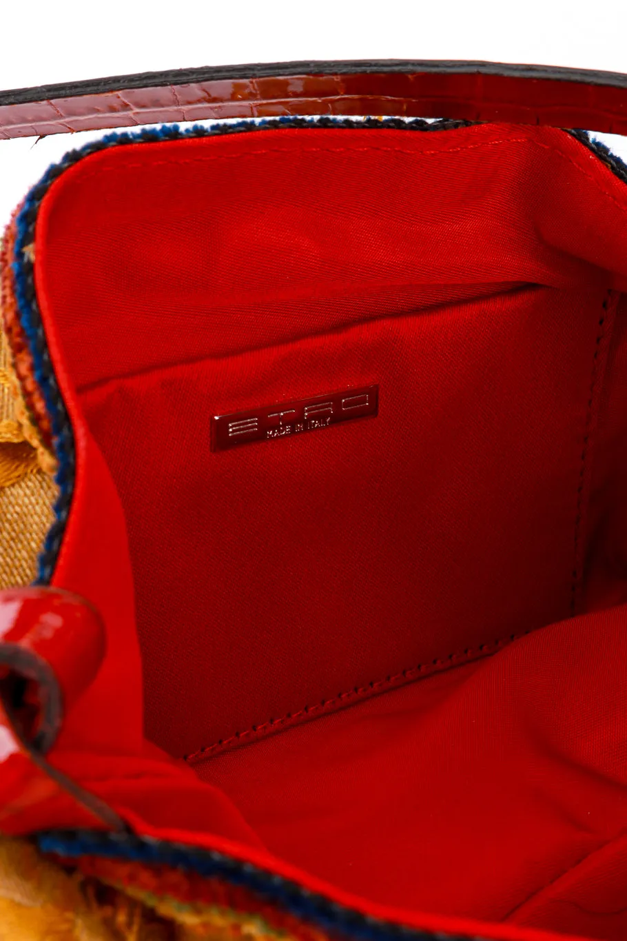 Brocade Chenille Fringe Bag