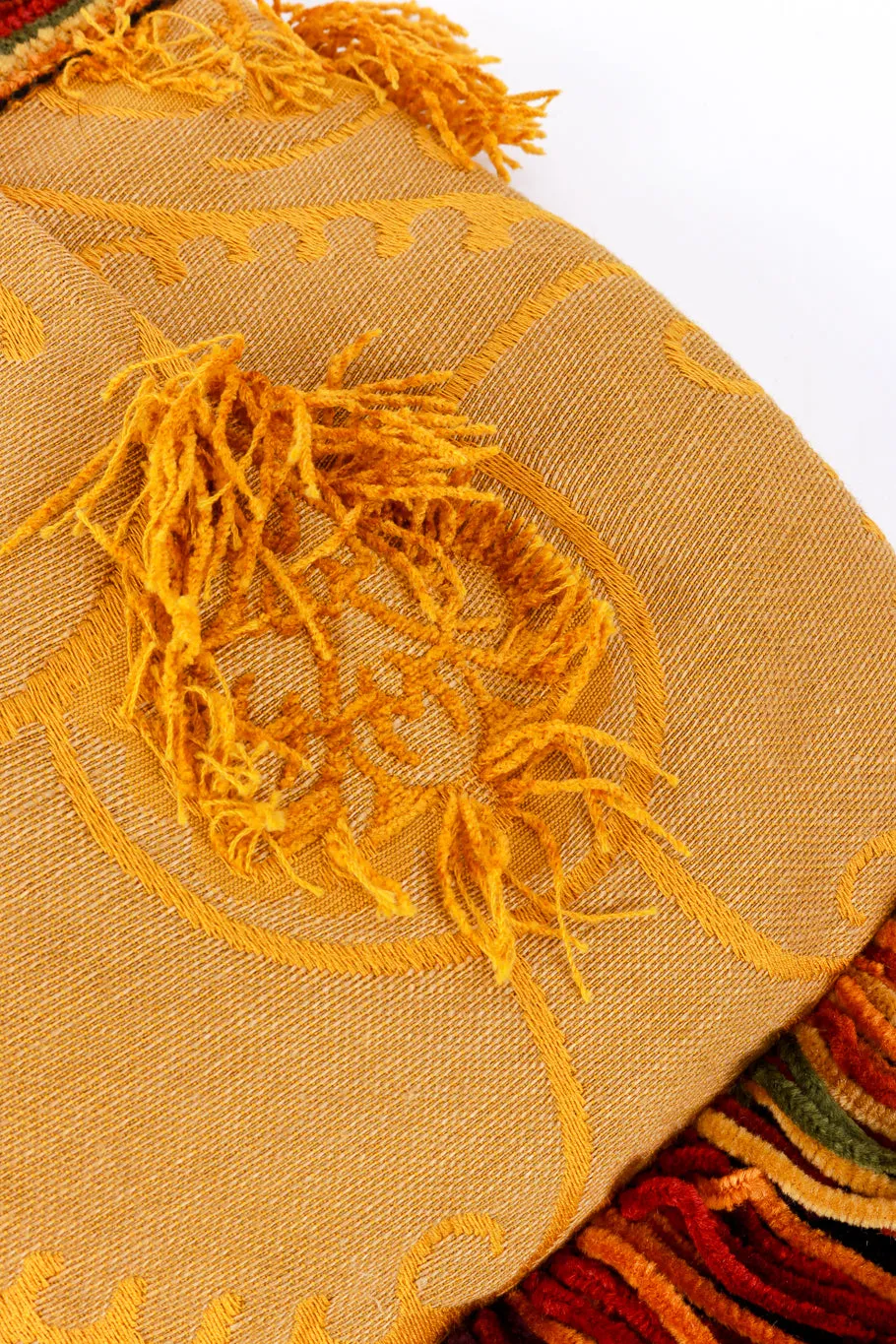 Brocade Chenille Fringe Bag