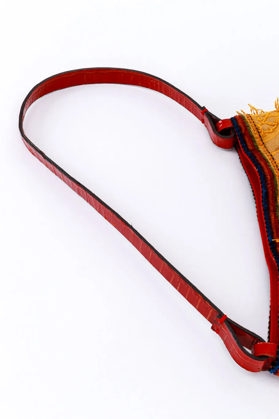 Brocade Chenille Fringe Bag