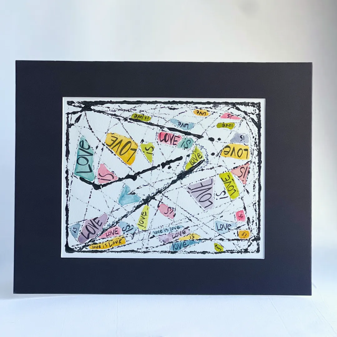 Broken Glass Watercolor Collection - love is love is love
