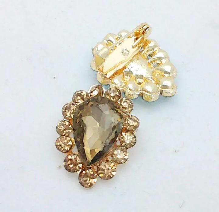 Brooch Hijab Scarf Hat Safety Pin Rhinestones 1.5-2cm
