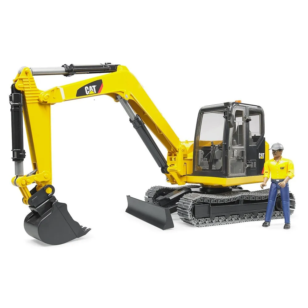 Bruder CAT Mini Excavator with Worker