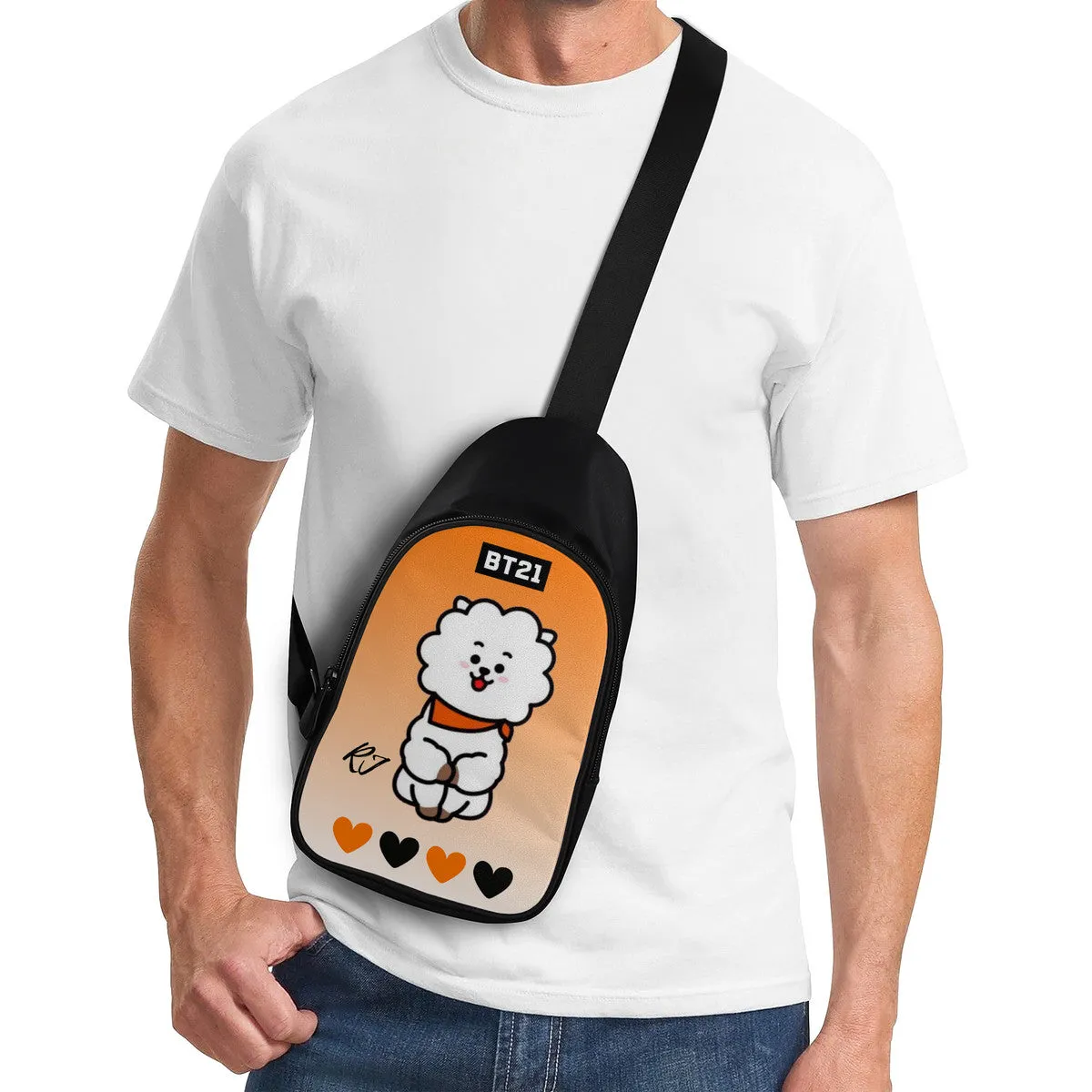 BT21 RJ Chest Bag - BTS JIN Cross Body Bag